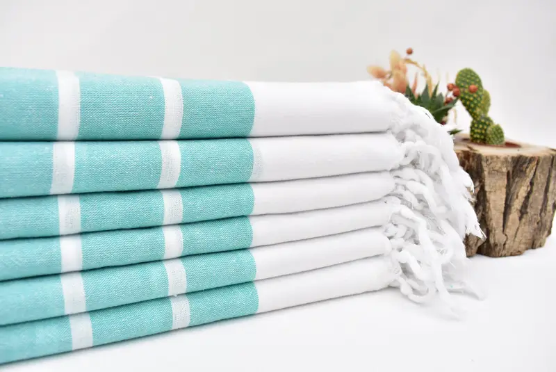 40x20 Cotton Striped Towel, Wedding Favors, Handmade Gift, Home Decor Gifts, Home Gift, Personalized Hand Towel, Decorative Towel, Turkish Tea Towel - 2