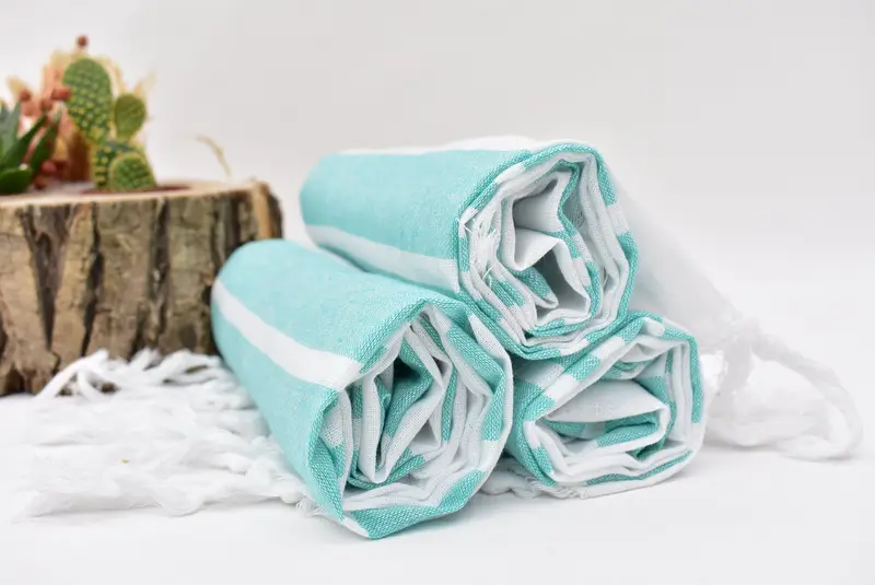40x20 Cotton Striped Towel, Wedding Favors, Handmade Gift, Home Decor Gifts, Home Gift, Personalized Hand Towel, Decorative Towel, Turkish Tea Towel - 6