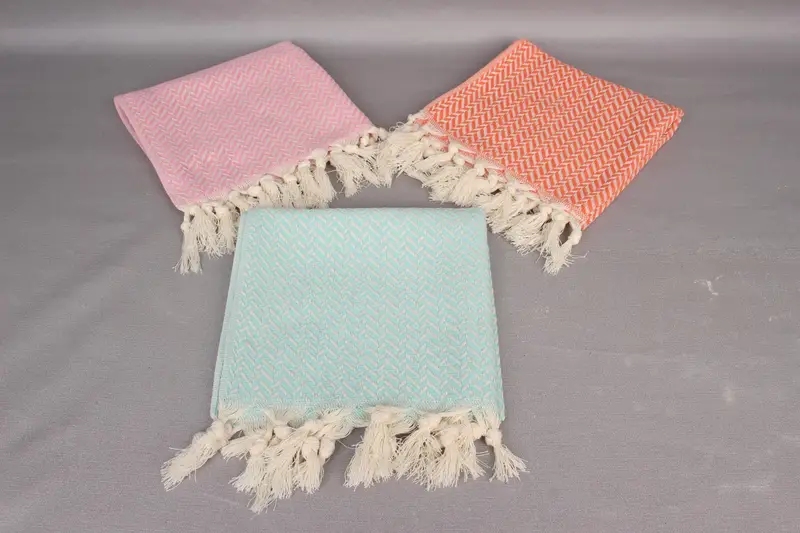 Personalized Gifts, Bathroom Towels, Gifts For Him, 36x18 Cotton Chevron Towel, Small Towel, Wedding Favors, Xmas Gifts, Valentine Day Gift For Her - 4