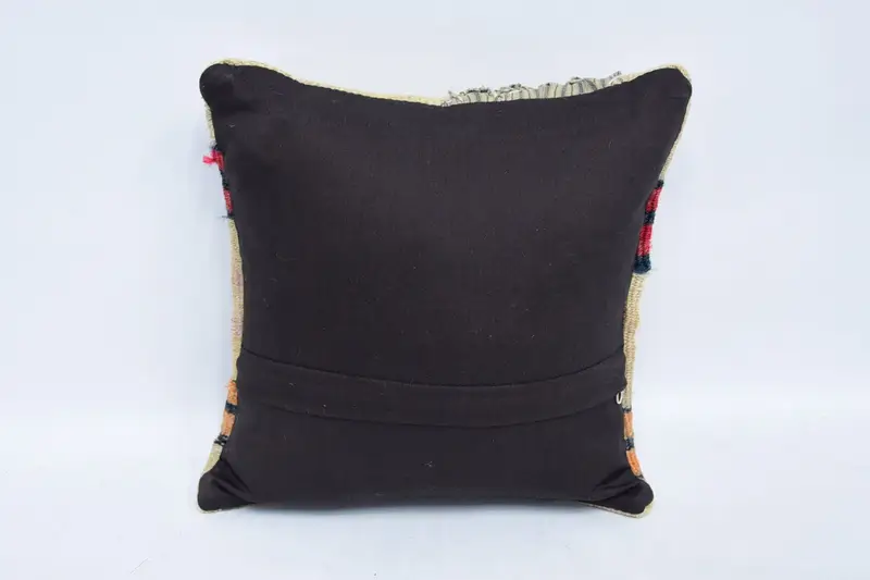 Gift Pillow, Outdoor Patio Cushion Case, Vintage Kilim Throw Pillow, Tribal Cushion Cover, Kilim Pillow, Cushion, 12x12 Beige Pillow Case - 6