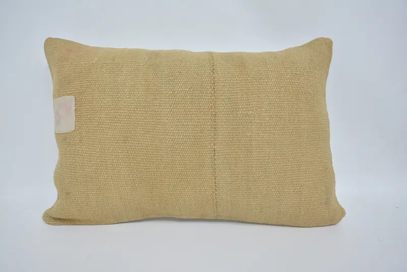 16x24 Beige Cushion Cover, Antique Pillows, Pillow for Couch, Outdoor Throw Pillow Cover, Aesthetic Cushion Case, Cushion Case, Kilim Pillow - 1
