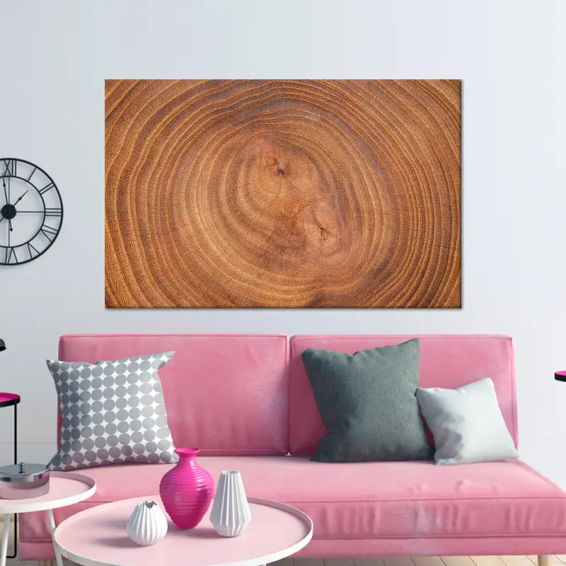 Cuadro en lienzo elegante con tronco de árbol: La serenidad de la naturaleza desatada