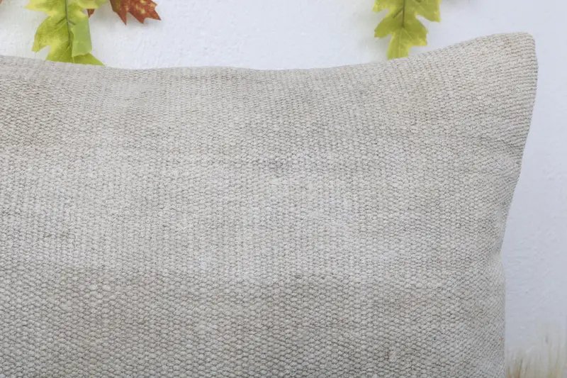 16x24 Beige Pillow Case, Boho Throw Pillow Cover, Vintage Kilim Throw Pillow, Boho Pillow Sham Cover, Pillow Case, Home Decor Pillow - 5