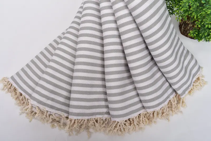 70x40 Cotton Striped Towel, Scarf Towel, Gift For Best Friend, Custom Beach Towel, Gifts For Him, Personalized Bridesmaid Beach Towel, Luxury towel - 4