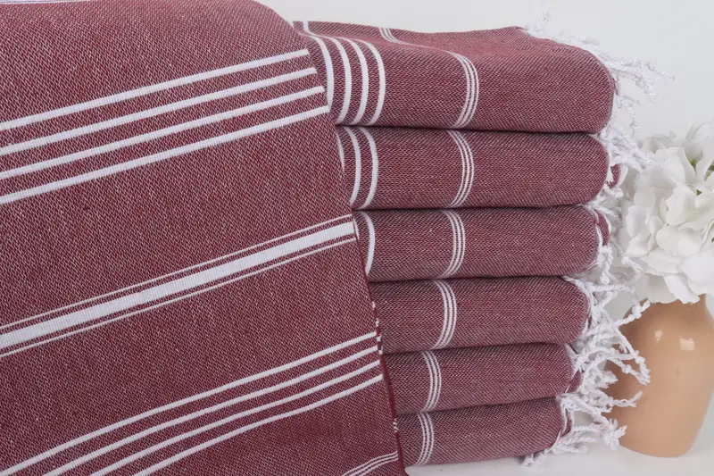 Monogrammed Turkish Towel, Bridesmaid Gifts, Cute Beach Towel, Personalised Gift, 70x40 Cotton Striped Towel, Peshtemal Towel, Lightweight towel - 1