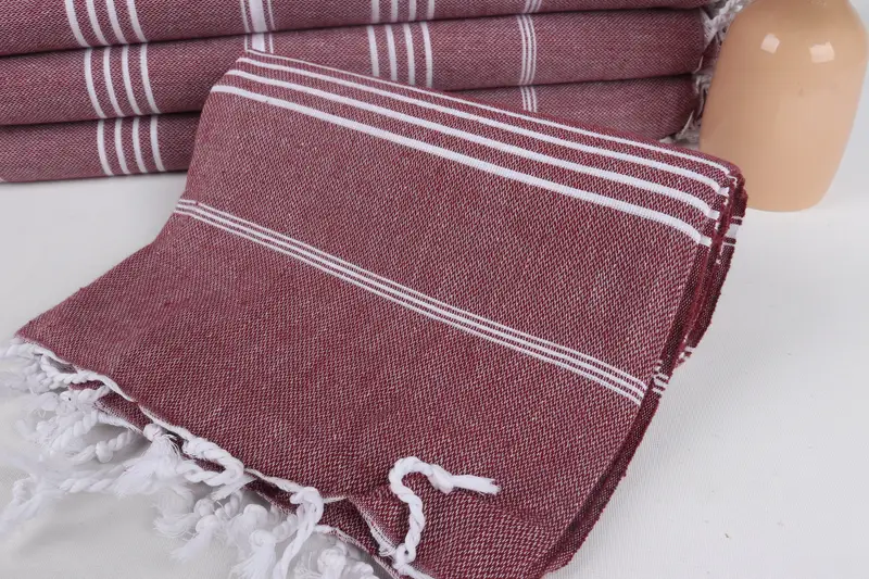 Monogrammed Turkish Towel, Bridesmaid Gifts, Cute Beach Towel, Personalised Gift, 70x40 Cotton Striped Towel, Peshtemal Towel, Lightweight towel - 4