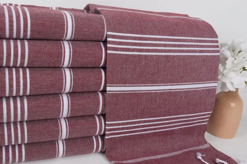 Monogrammed Turkish Towel, Bridesmaid Gifts, Cute Beach Towel, Personalised Gift, 70x40 Cotton Striped Towel, Peshtemal Towel, Lightweight towel - 2
