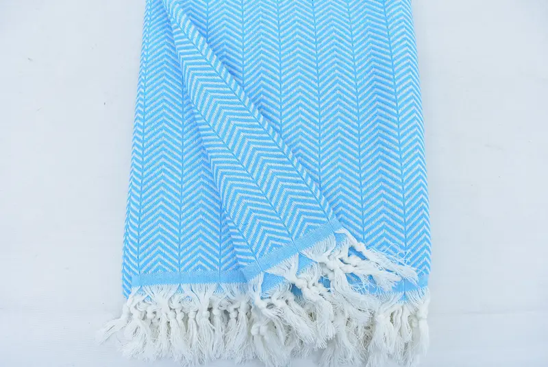 Bridesmaid Gifts, Decorative Blanket, Wedding Anniversary Gift, 92x76 Cotton Chevron Towel, Family Gift Basket, Christmas Favors, Bachelorette Gifts - 6