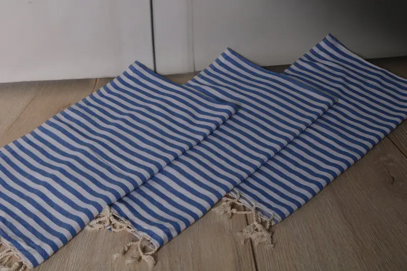 Personalized Gift, Gift Boxes Tea Towels, Wedding Favors, Personalized Home Gift Wedding, Personalized Dish Towel, 40x18 Cotton Striped Towel - 6