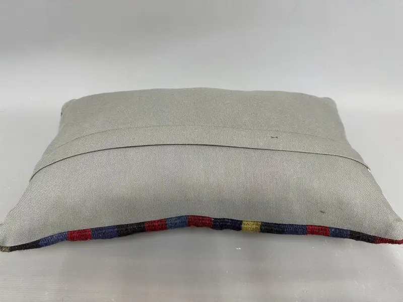 Kilim Pillow Cover, Cushion Cover, Turkish Kilim Pillow, Rustic Pillow Cover, Turkish Pillow, Pet Pillow Cover, 12x20 Purple Cushion Case - 7