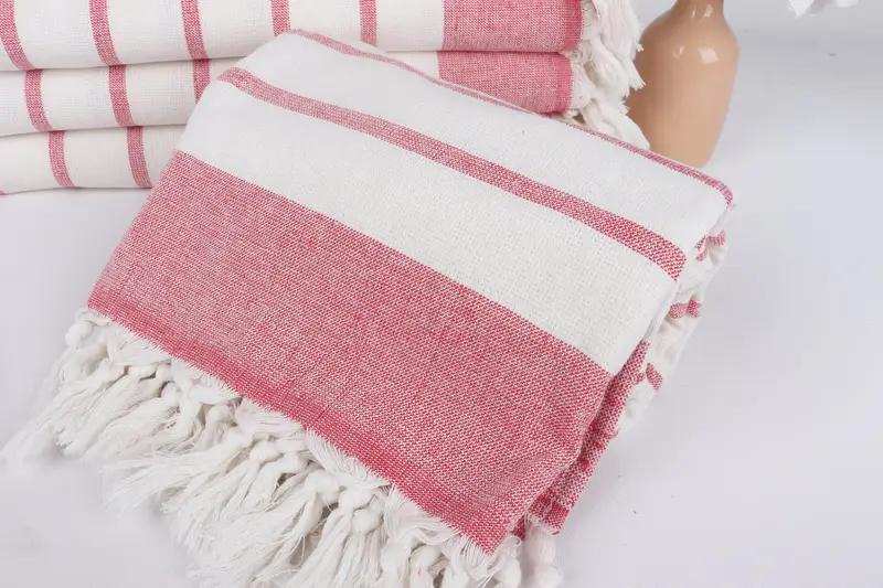 Unique Wedding Gift, Monogram Beach Towel, Wedding Favors, 68x39 Cotton Striped Towel, Travel Towel, Wedding Shower Gift, Gift For Him, Guest Towel - 4