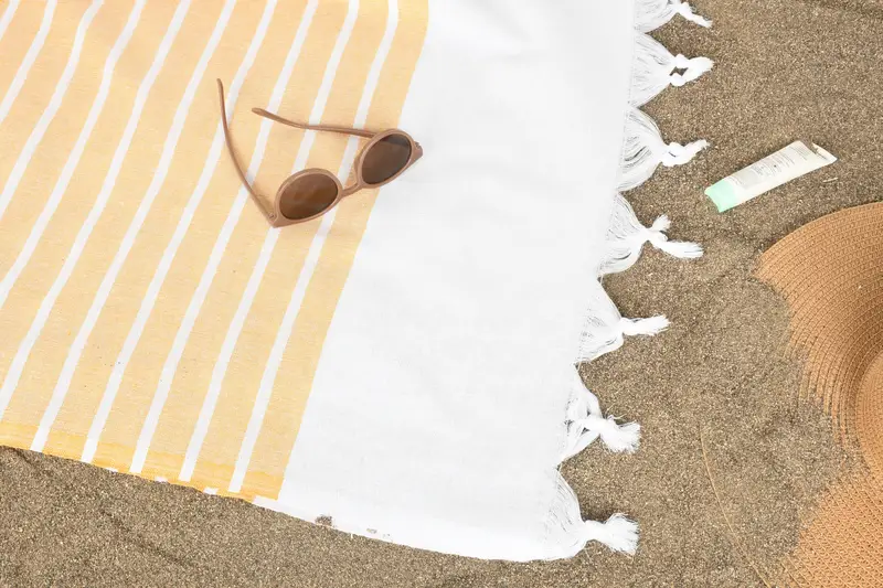Personalized Beach Towel, Yoga Towel, Bachelor Party Gifts, Personalized Wedding Gift, 70x40 Cotton Striped Towel, Custom Name Towel, Organic towel - 7