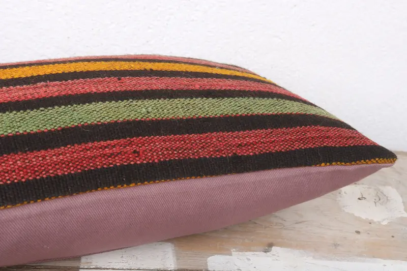 8x16 Red Cushion Case, Interior Designer Pillow, Pillow, Turkish Kilim Pillow, Living Room Throw Cushion, Vintage Kilim Throw Pillow - 6