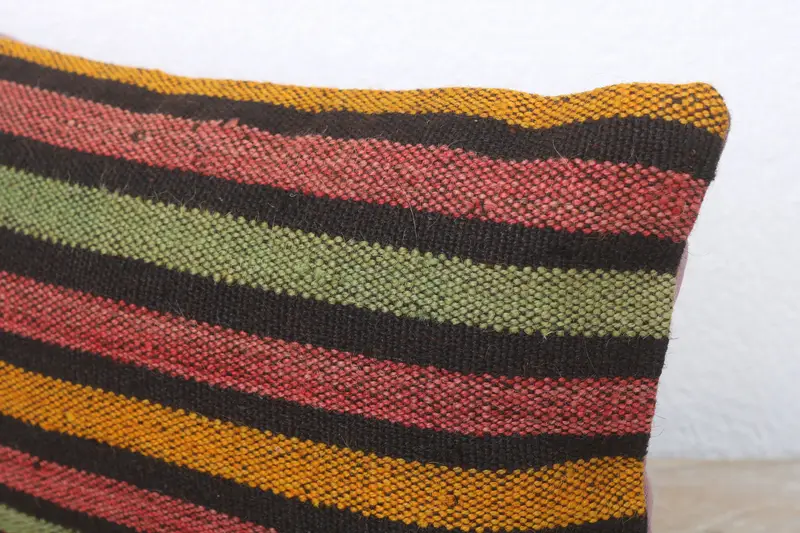 8x16 Red Cushion Case, Interior Designer Pillow, Pillow, Turkish Kilim Pillow, Living Room Throw Cushion, Vintage Kilim Throw Pillow - 5