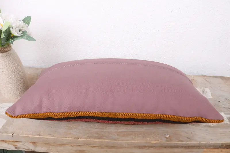 8x16 Red Cushion Case, Interior Designer Pillow, Pillow, Turkish Kilim Pillow, Living Room Throw Cushion, Vintage Kilim Throw Pillow - 7
