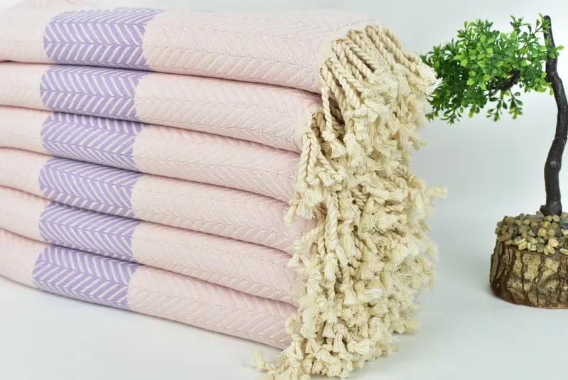 Scarf Towel, Wedding Gift, 70x40 Cotton Chevron Towel, Gift For Her, Turkish Beach Towel Bulk, Eco-Friendly Turkish Towel, Travel towel, Xmas Gifts - 3