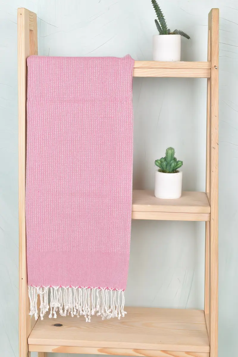 Turkish hand towel, Custom Beach Towel, 70x38 Cotton Geometric Towel, First Wedding Anniversary Gift, Peshtemal, Lightweight Turkish towel - 8