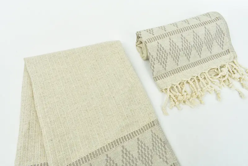 Gift For The Home, Monogrammed Hand Towel, Beach Wedding Favor, Spa Gift, Turkish Tea Towel, 40x20 Linen Kilim Design Towel, Bridesmaid Gifts - 7