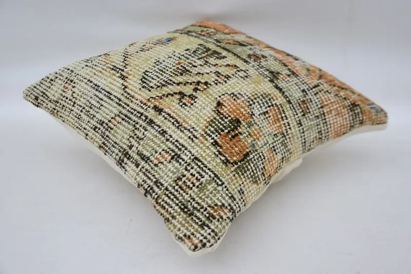 Pillow for Sofa, Cushion Case, Boho Pillow Sham Cover, Pillow for Couch, 12x12 Orange Cushion Cover, Nautical Throw Pillow - 6