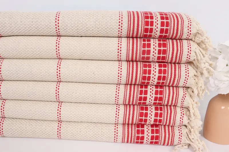 Best Friend Gift, Merry Christmas Gifts, Bridesmaid Gifts, 40x20 Linen Striped Towel, Wedding Favors, Personalized Hand Towel, Bridesmaid Towel - 3