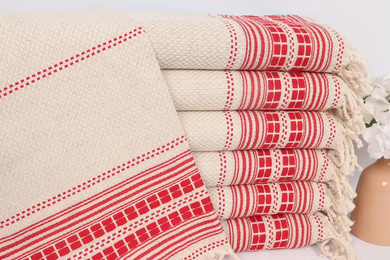Best Friend Gift, Merry Christmas Gifts, Bridesmaid Gifts, 40x20 Linen Striped Towel, Wedding Favors, Personalized Hand Towel, Bridesmaid Towel - 1