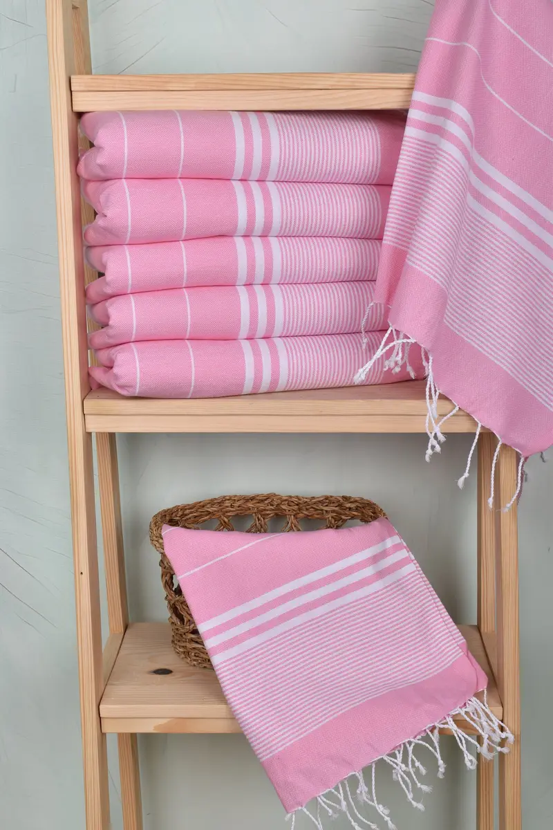 Turkish Hand Towel, Turkish Tea Towel, Xmas Gifts, Bridesmaid Gift Towel, Personalized Kitchen Towel, Bulk Order Towel, 40x24 Cotton Striped Towel - 3
