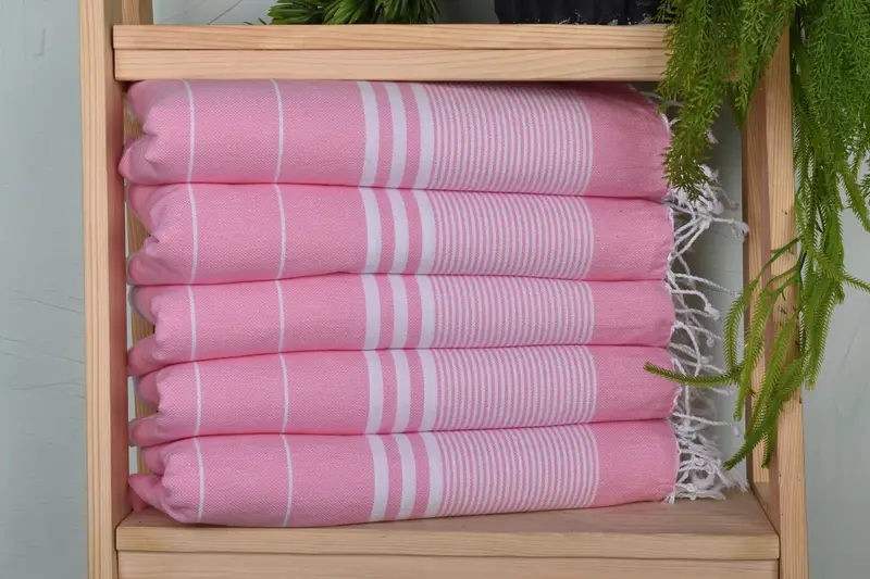 Turkish Hand Towel, Turkish Tea Towel, Xmas Gifts, Bridesmaid Gift Towel, Personalized Kitchen Towel, Bulk Order Towel, 40x24 Cotton Striped Towel - 1
