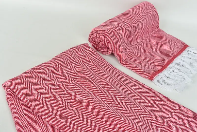 Monogram Beach Towel, 70x40 Cotton Herringbone Towel, Best Friend Gift Ideas, Quick-Dry Beach Towel, Peshtemal Towel, Unique Wedding Gift - 7