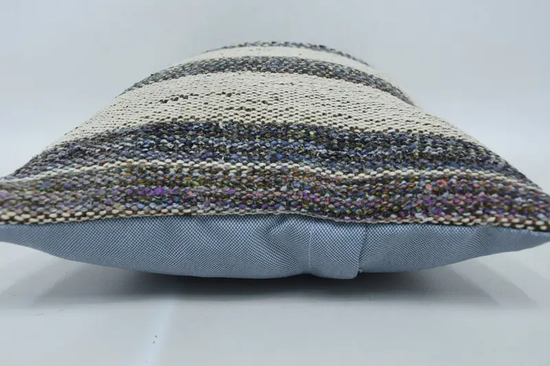 12x20 Beige Cushion, Boho Pillow Sham Cover, Pillow for Couch, Cushion Cover, Ethnical Kilim Rug Pillow, Handmade Throw Cushion Case - 5
