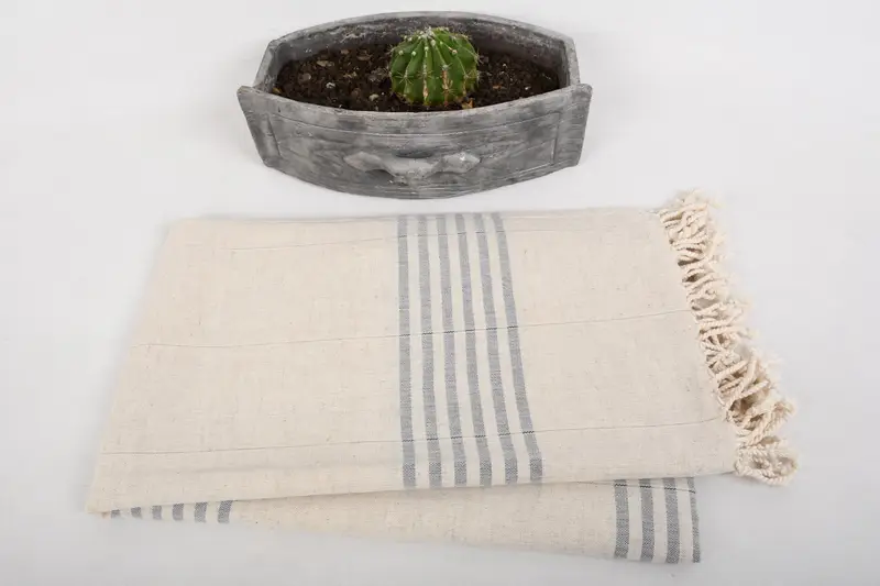 Eco-friendly Turkish towel for home and travel, 68x36 Cotton Striped Towel, Bachelor Gifts, Summer Gift, Embroidery Towels, Beach Towel Gift - 6