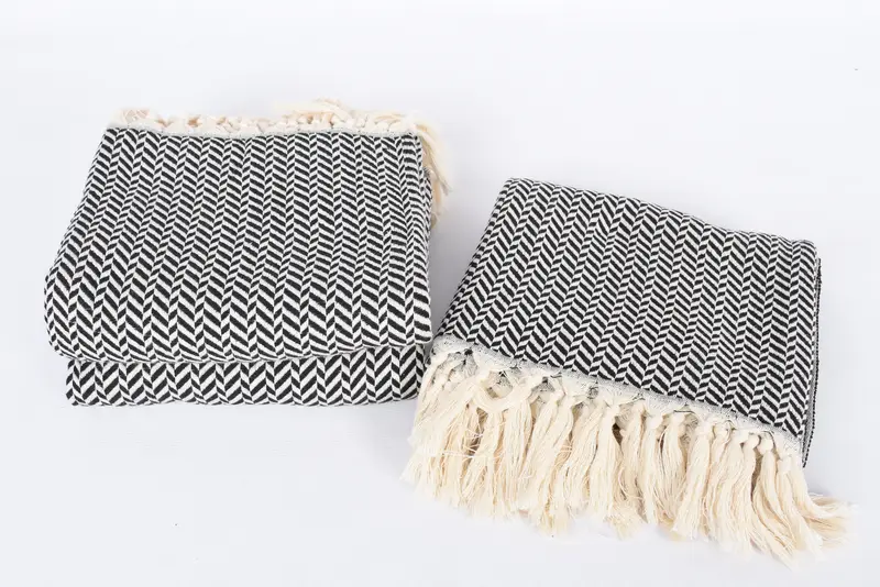 Bachelor Bachelorette Party Favors, Family Gift Basket, Bachelor Gifts, Bridesmaid Gifts Personalized, 70x40 Cotton Chevron Towel, Hammam towel - 7