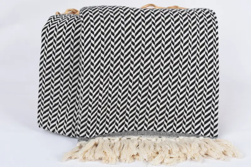 Bachelor Bachelorette Party Favors, Family Gift Basket, Bachelor Gifts, Bridesmaid Gifts Personalized, 70x40 Cotton Chevron Towel, Hammam towel - 5
