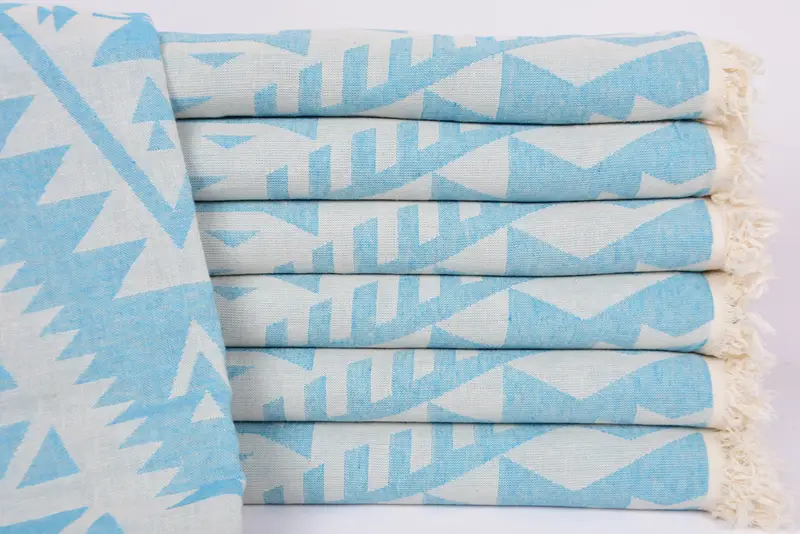 Miami Bachelorette Party Favors, 76x40 Cotton Geometric Towel, Custom Beach Towel, Gift For Him, Lightweight Turkish towel, Customized Towels - 2