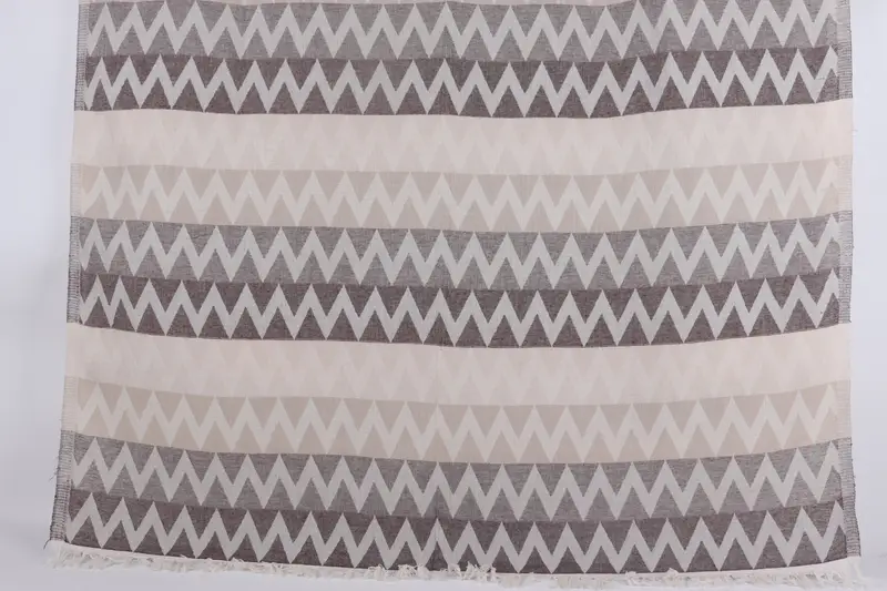 Turkish Towel USA, Sand-Resistant Peshtemal, Fouta towel, Summer Towel, Custom Gift, 70x40 Cotton Zigzag Design Towel, Spa Gift, Decorative Towel - 1