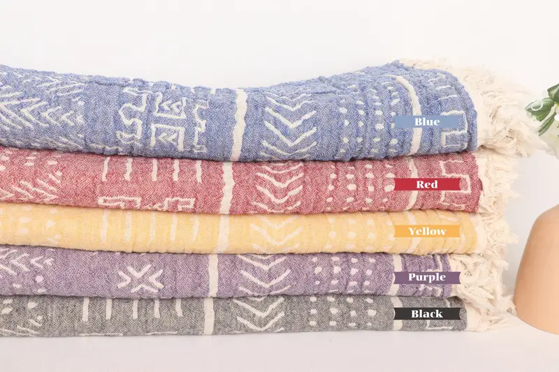 Turkish Bedcover, Bedspread, Custom Wedding Gifts, 76x56 Cotton Kilim Design Towel, Bridal Shower Favors, Gift For Wedding Day, Personalized Blanket - 1