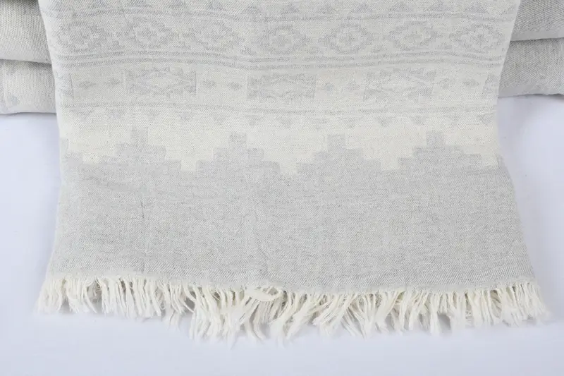 Bachelor Gift, Wedding Favors, Turkish Blanket, 92x80 Cotton Kilim Towel, Throw Blanket, Bachelorette Party Items, Organic Beach Blanket - 2