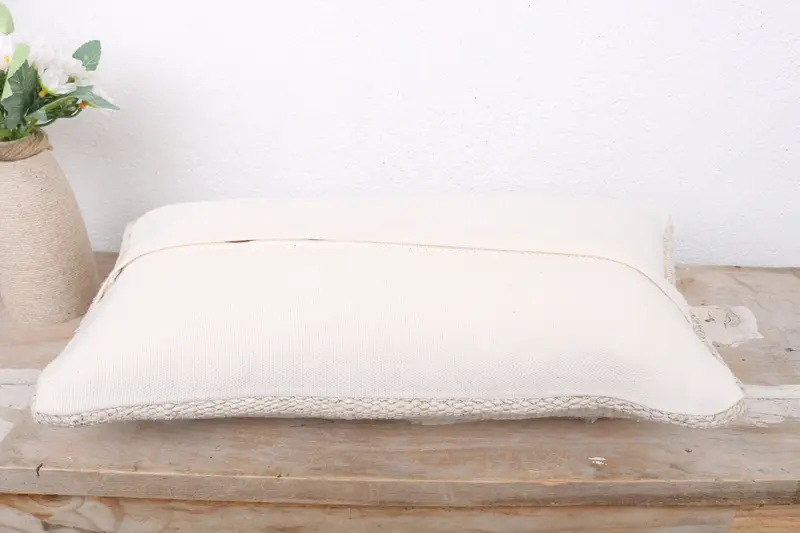 Ethnical Kilim Rug Pillow, Pillow Cover, Ikat Pillow Cover, Antique Pillows, Boho Pillow Sham Cover, 8x16 White Pillow Cover, Boho Throw Pillow Case - 7