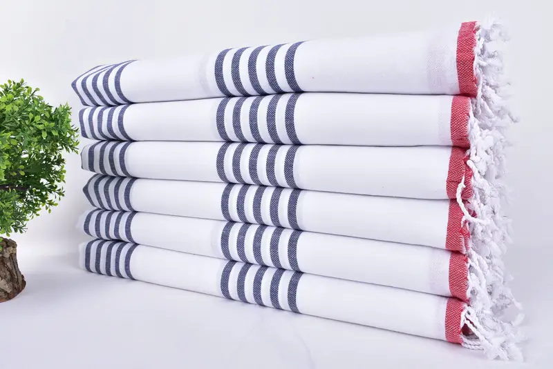 70x40 Cotton Striped Towel, Travel towel, Maid Of Honor Gift, Peshtemal beach towel with unique design, Home Decor Gifts, Custom Wedding Gifts - 3