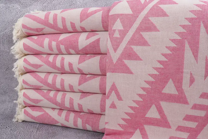 Luxury towel, Peshtemal, 76x40 Cotton Geometric Towel, Beach Theme Wedding Gift, Fouta towel, Monogram Turkish Bath Towel, Spa Towel, Soft towel - 2