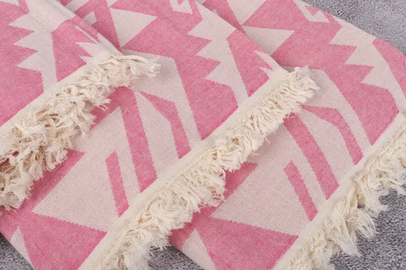 Luxury towel, Peshtemal, 76x40 Cotton Geometric Towel, Beach Theme Wedding Gift, Fouta towel, Monogram Turkish Bath Towel, Spa Towel, Soft towel - 6