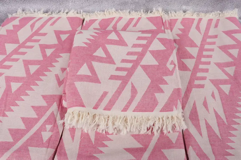 Luxury towel, Peshtemal, 76x40 Cotton Geometric Towel, Beach Theme Wedding Gift, Fouta towel, Monogram Turkish Bath Towel, Spa Towel, Soft towel - 5