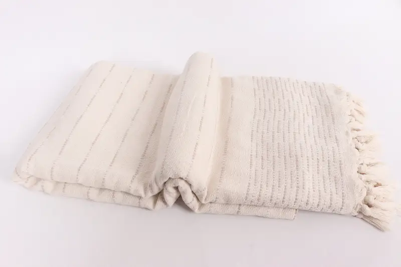 Bachelorette Gifts, Personalized Gift For Him, Organic Throw, Spooky Bachelorette Party, 98x92 Cotton Striped Design Towel, Bedspread, Woven Blanket - 6