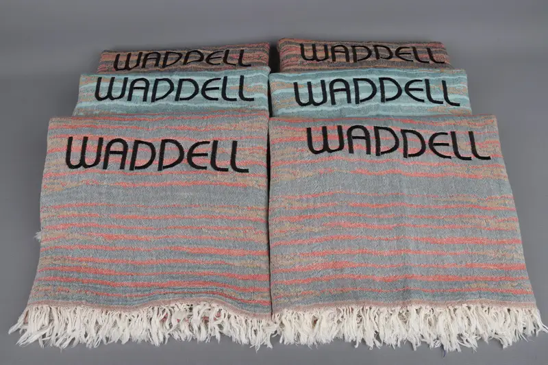 Personalized Beach Towel Organic Cotton Beige, 40x71 Inches