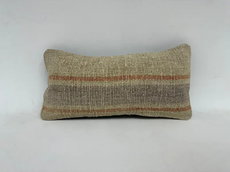 Couch Cushion Cover, 8x16 Gray Cushion, Office Chair Pillow, Pillow Sham, Garden Cushion Cover, Boho Pillow, Gift Pillow, Boho Pillow Sham Cover - 1