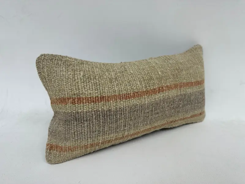 Couch Cushion Cover, 8x16 Gray Cushion, Office Chair Pillow, Pillow Sham, Garden Cushion Cover, Boho Pillow, Gift Pillow, Boho Pillow Sham Cover - 3
