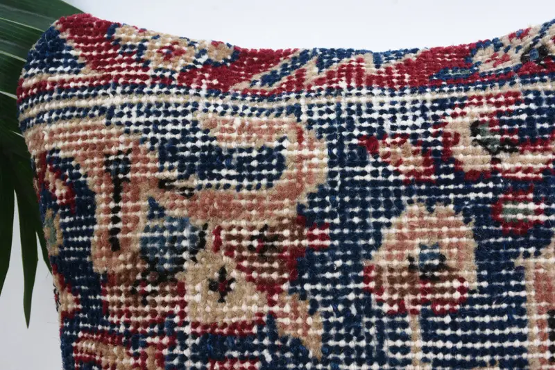 Throw Kilim Pillow, Pillow, Turkish Rugs Pillow Case, Boho Pillow Sham Cover, 12x12 Blue Cushion Case, Kilim Cushion Sham, Seat Cushion Cover - 2