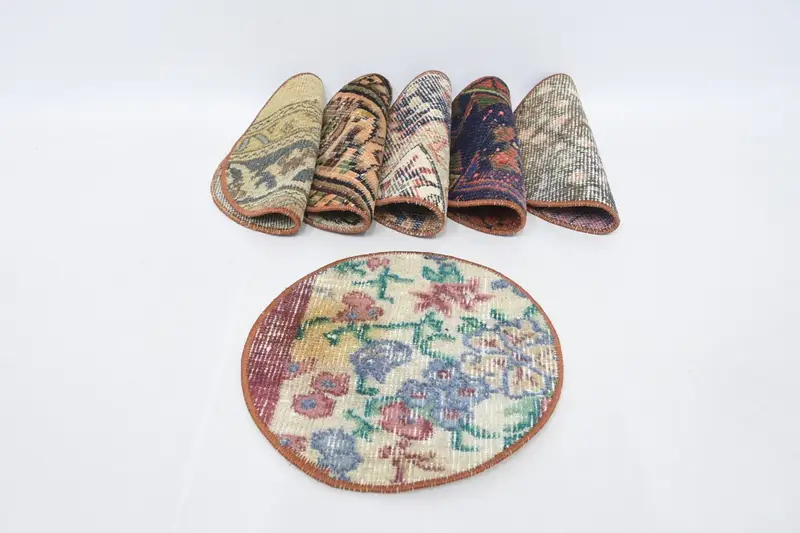 Blaue und braune Boho-Tischsets, 30-Zoll-Boho- und Hippie-Tischsets