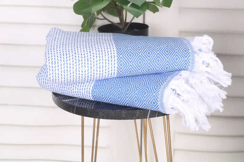 70x40 Cotton Diamond Towel, Personalized Gift For Him, Spa Towel, Large Turkish Towel, Best Wedding Gift, Bridal Shower Gift, Custom Wedding Gift - 3