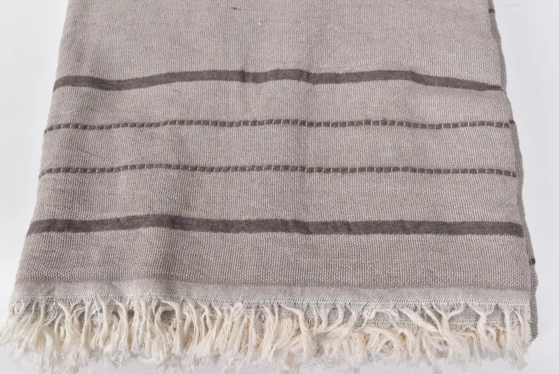 Halloween Blanket, Beach Wedding Favor, Monogram Blanket, Wedding Gift, Personalized Blanket, 100x80 Cotton Striped Towel, Decorative Blanket - 5