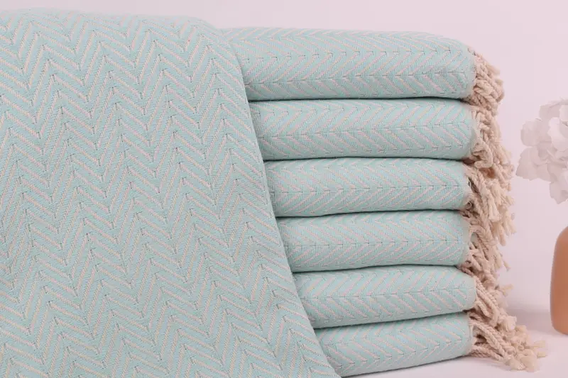 Gift For Boyfriend, Turkish bath towel, Bachelorette Beach Towel, Personalized Towel, Custom Beach Towel, 70x40 Cotton Zig zag Towel, Holiday Towel - 1